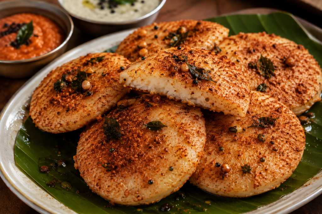 Ghee Karam Idli